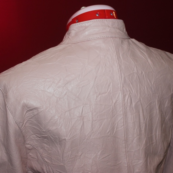 Vintage Danier Leather Jacket 💖BABYPINK💖 - Picture 9 of 9